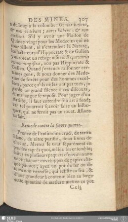 Remede contre la fievre quarte