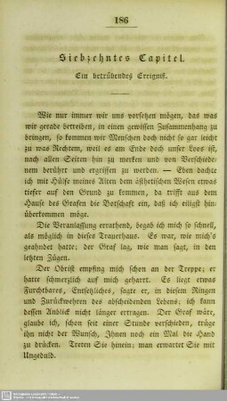 Siebzehntes Capitel