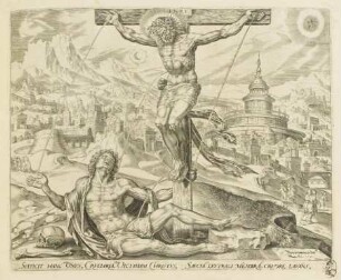 Der Verwundete wird durch das Blut Christi geheilt, Blatt 3 aus der Folge "Christus als barmherziger Samariter"