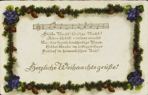 Herzliche Weihnachtsgrüße! - Stille Nacht! [...]