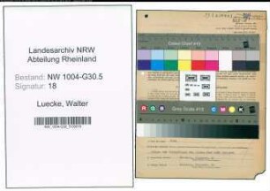 Entnazifizierung Walter Luecke , geb. 05.09.1910 (Angestellter)