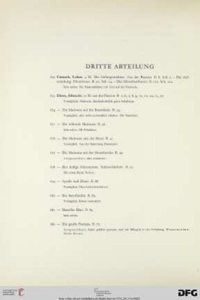 III Kupferstiche des XV.-XVII. Jahrhunderts (Nr. 672-784)