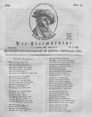 Nro. 73., Donnerstag, den 13. April 1809