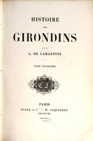 Histoire des Girondins. 3