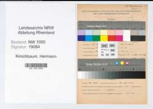 Entnazifizierung Hermann Kirschbaum, geb. 27.04.1899 (Buchhalter)