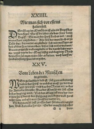 XXIIII. Wie man sich vor essens halten soll.