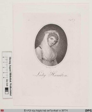 Bildnis Emma Hamilton, Lady H., geb. Harte (eig. Amy Lyon)