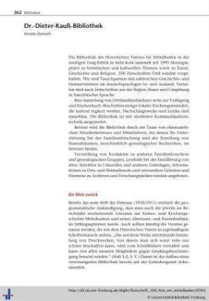 Dr.-Dieter-Kauß-Bibliothek