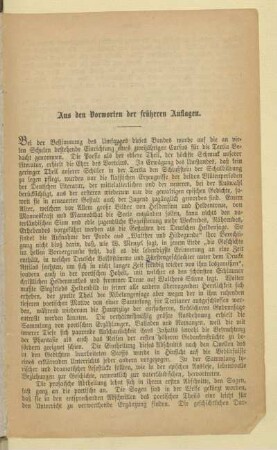 Aus den Vorworten der früheren Auflagen