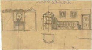 Fischer, Theodor; Kiel; Studentenheim Seeburg - Teilgrundriss, Teilansichten
