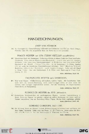 Handzeichnungen (Nr. 294-311)