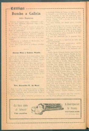 Rumbo a Galicia : Julio Sigüenza[,] Alonso Ríos y Suárez Picallo [y] Sra. Asunción R. de Musi