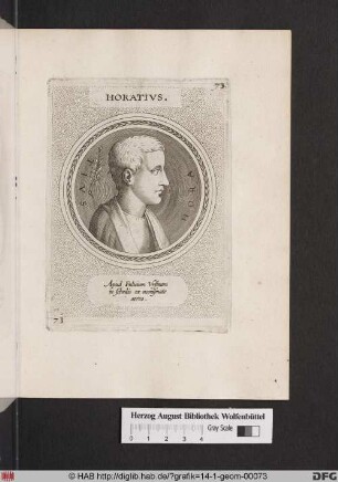 Porträt des Horatius.
