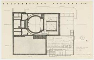 Kurfürstliches Komödien- und Ballhaus (auch: Stadttheater), Koblenz: Grundriss 2. KG 1:100