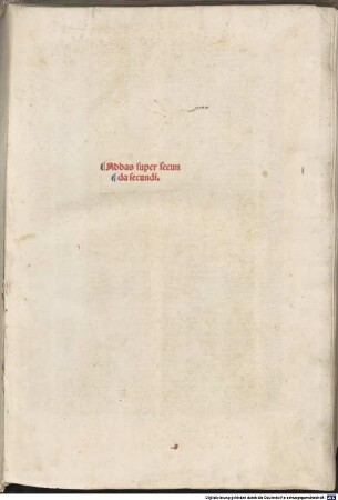 Lectura super quinque libros Decretalium : mit Additiones von Antonius de Butrio, Antonius Corsettus, Bernardinus Capitaneus de Landriano, Bartholomaeus Bellencinus. Mit Casus von Bernardus Parmensis. Mit Widmungsbrief an Hieronymus Capitaneus de Landriano von Bernardinus Capitaneus de Landriano. Mit Privileg, [2,2]