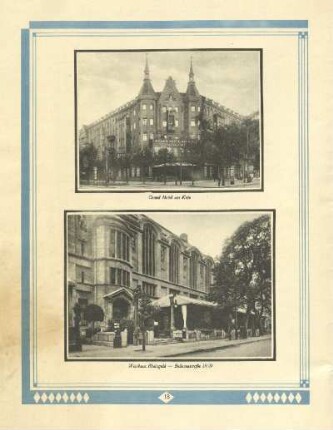 Grand Hotel am Knie ; Weinhaus Rheingold - Bellevuestraße 19/20