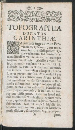 Topographia Ducatus Carinthiae