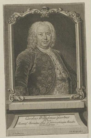 Bildnis des Carolus Wilhelmus Gaertner