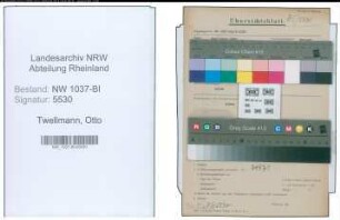 Entnazifizierung Otto Twellmann , geb. 19.06.1895 (Polizeimeister)