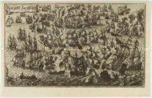 Die große Seeschlacht (Illustration aus einem unbekannten Buch)