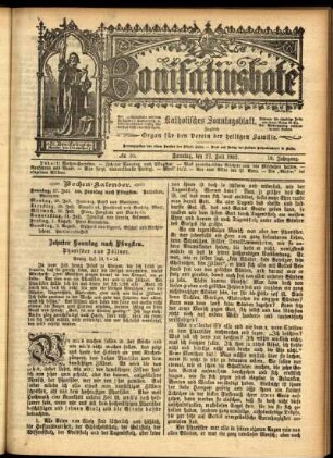 Erste Ausgabe vom Sonntag, den 27. Juli 1902.