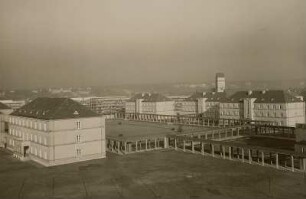 Dresden-Trachau, Blick auf das Güntzheim vom Dach der Metallwarenfabrik Neider