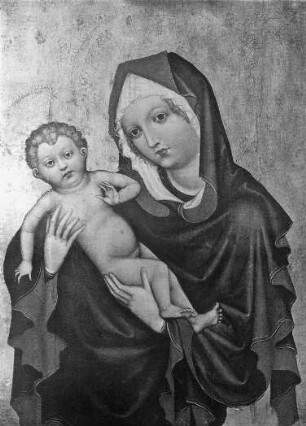 Zlatá Koruna / Goldenkron, Madonna von Zlatá Koruna, Tafel vom Hochaltar der Zisterzienserkirche Zlatá Koruna; südböhm. Schule