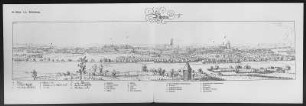 Wittenberg, Illustration zu "Kursächsischer und Meißnischer Ortschaften" : Dillich, Wilhelm (1571/72-1650): Wittenberg, Illustration zu "Kursächsischer und Meißnischer Ortschaften". Federzeichnung zw. 1626 und 1629