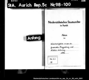 Weidestreitigkeiten zwischen den Gemeinden Plaggenburg und Middels-Westerloog