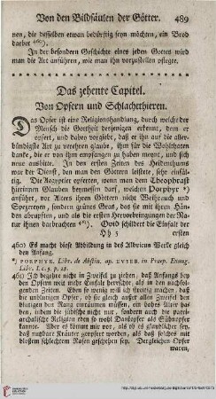 Das zehente Capitel
