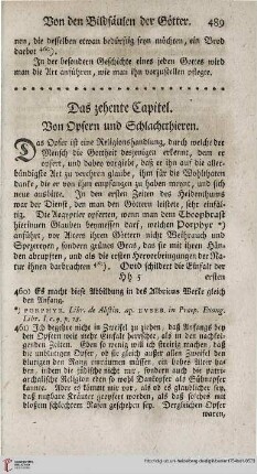 Das zehente Capitel
