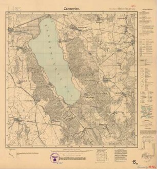 1274 (alte Nr.: 175) Zarnowitz, Meßtischblatt (4cm - Karte)