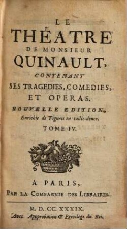 Le Theatre de M. Quinault. 4