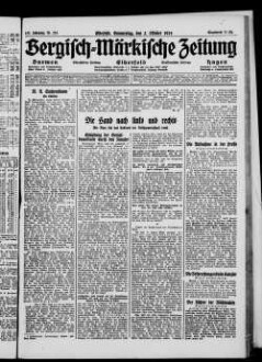 Bergisch-märkische Zeitung. 1924-1938