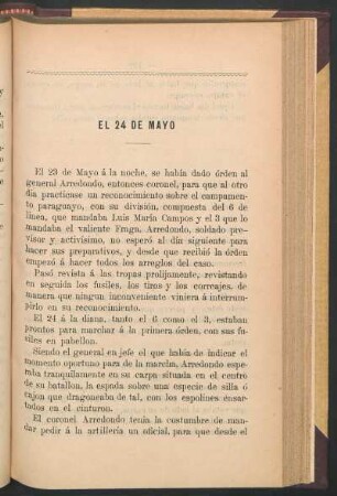 El 24 de mayo