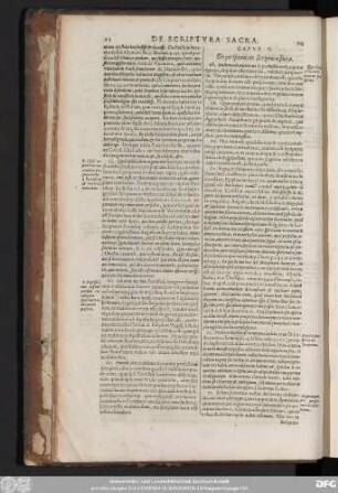 Caput V. De perspicuitate Scripturae sacrae.
