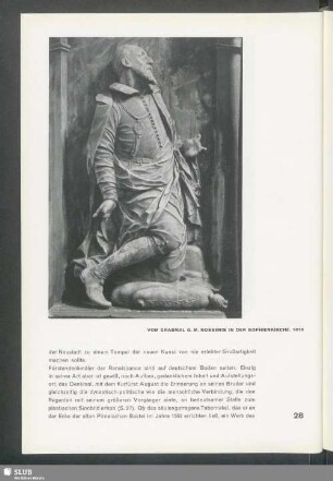 Vom Grabmal G. M. Nossenis in der Sophienkirche. 1616