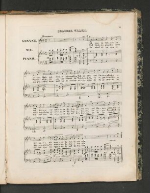 [Liederkranz: Seliger Traum, Sehnsucht, In die Ferne, Ständchen.]