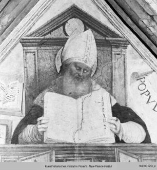 Freskenzyklus : Gewölbefresken : Der Heilige Augustinus