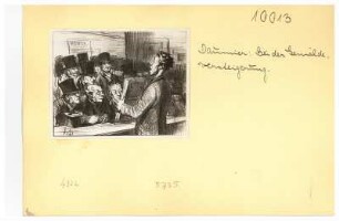 Honore Daumier (1808-1879). Bei der Gemäldeversteigerung