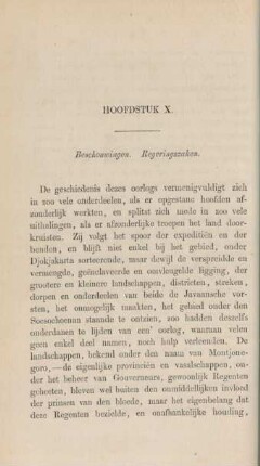 Hoofdstuk X. Beschouwingen. Regeringszaken