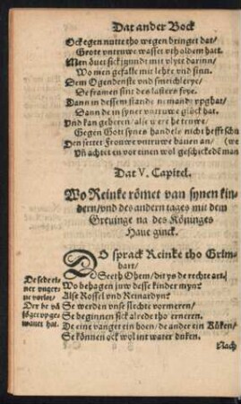 Dat V. Capitel.