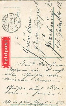 Erster Weltkrieg - Feldpostkarten