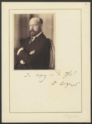 Dr. [Karl August] Lingner [Geheimrat]