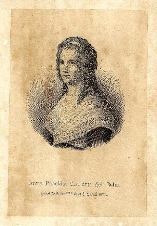 Bildnis von Rebekka Claudius (1756-1832)