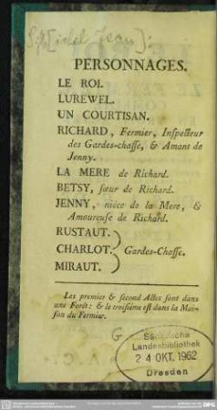 Personnages