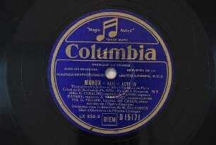 Manon : XXXI - acte IV; Transylvanie - Scène et air: "Ce bruit de l'or" / (Mus. de J. Massenet. Livret de H. Meilhac et Ph. Gille)