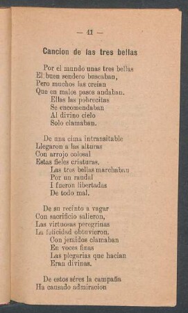Canción de las tres bellas