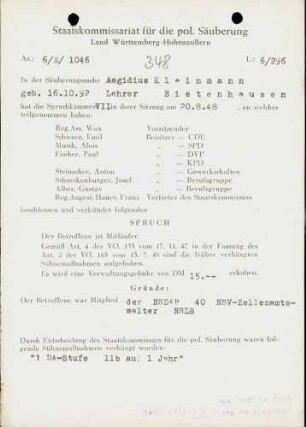 Kleinmann, Ägidius