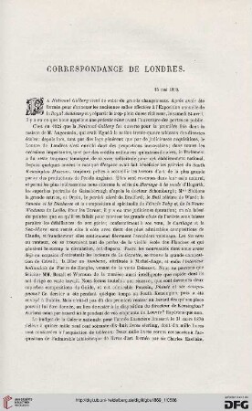 Correspondance de Londres, [1]